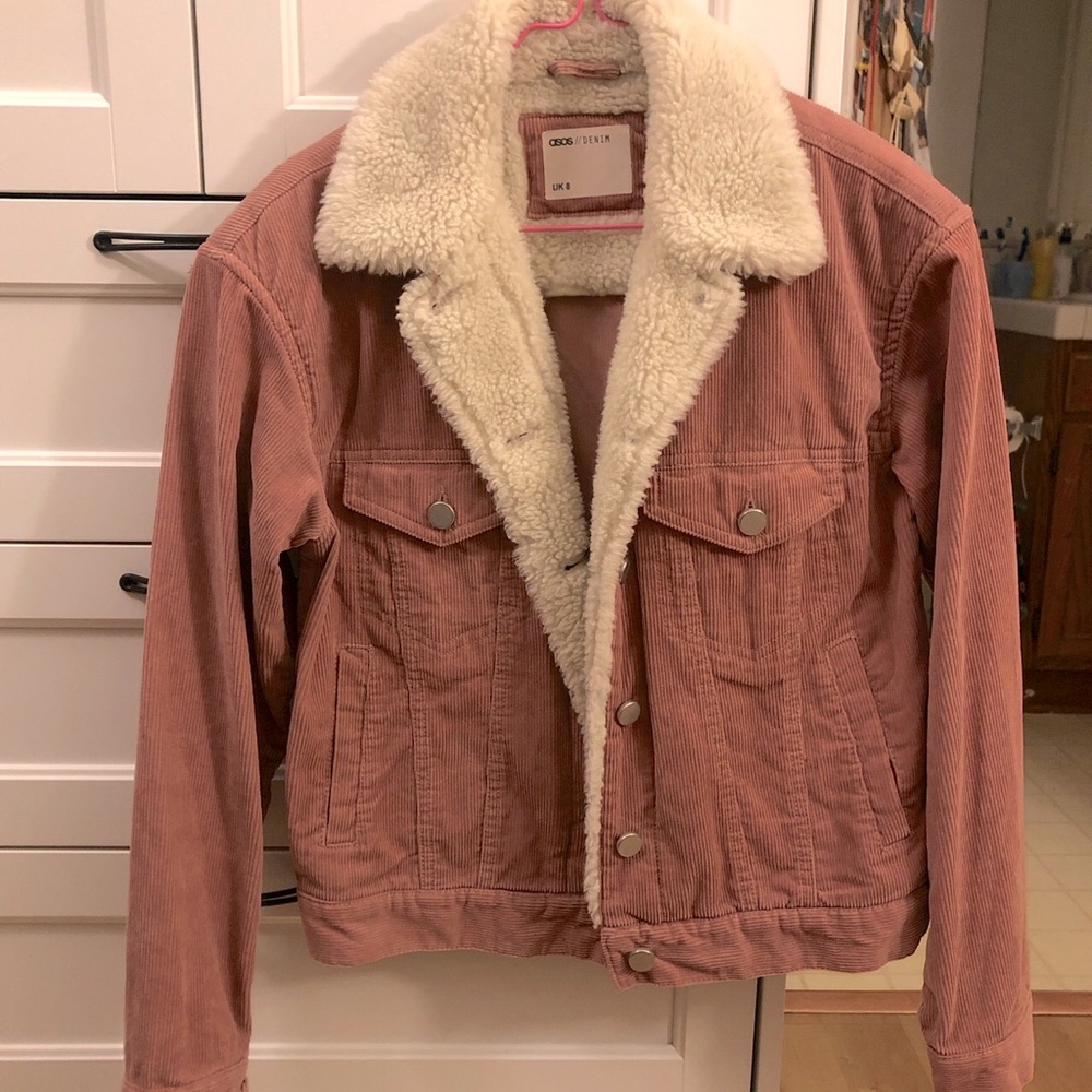 ASOS Jacket with Borg Collar